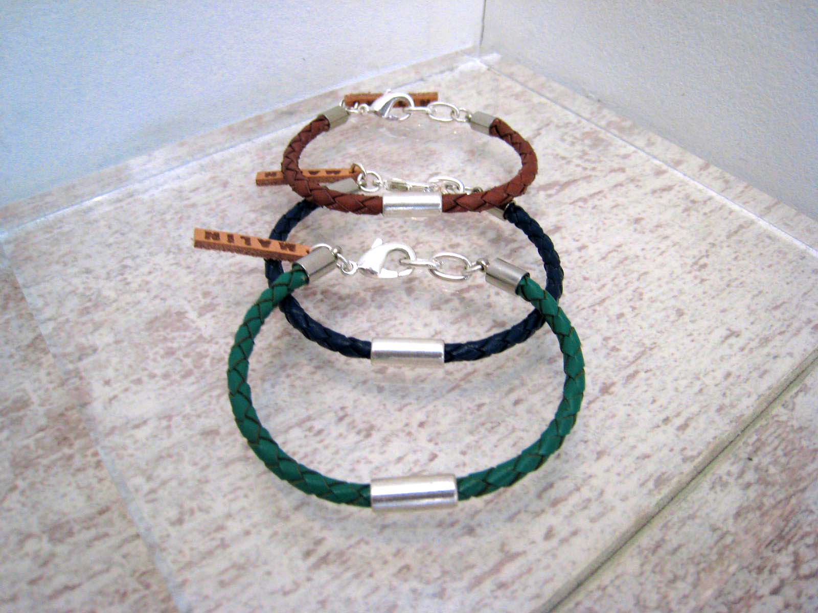 Malin collection - leather bracelet uk stockist silver