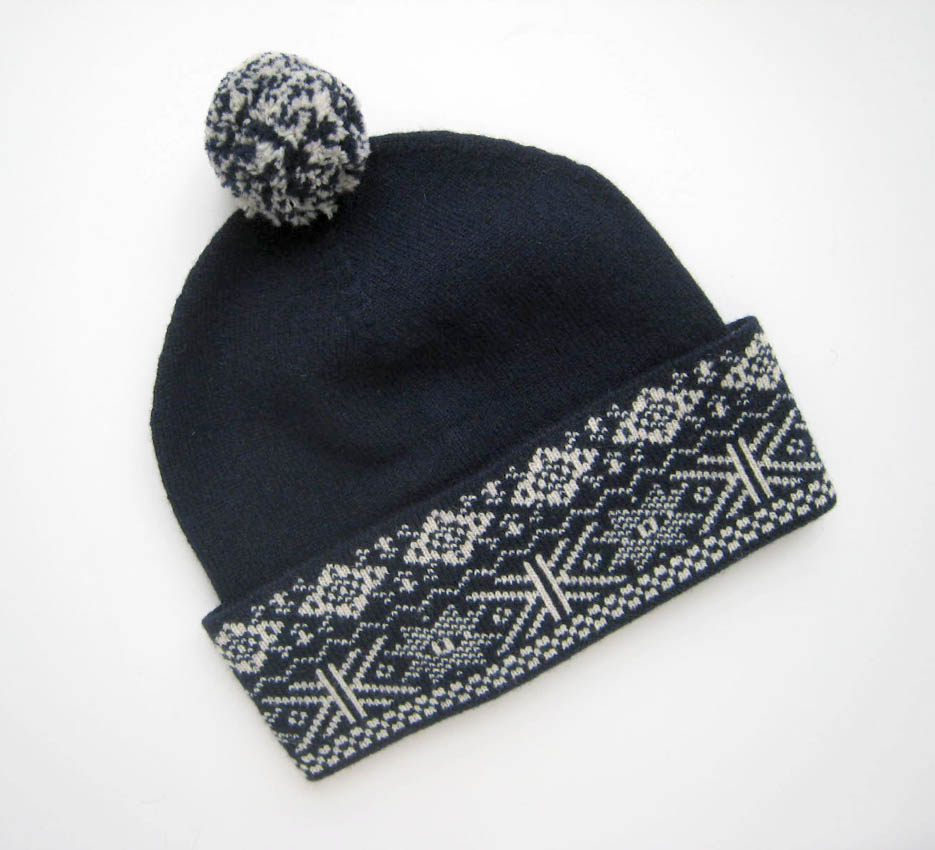 ymc - navy fair isle hat stella telegraph top 50 found bath boutique designer shop