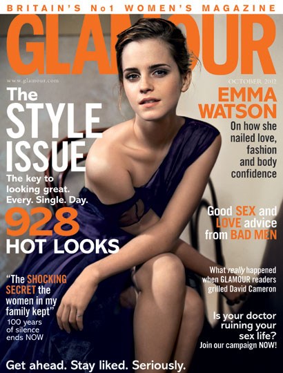 Glamour Cover - October 2012 stella telegraph top 50 found bath boutique designer shop vogue top 100 glamour magazine
